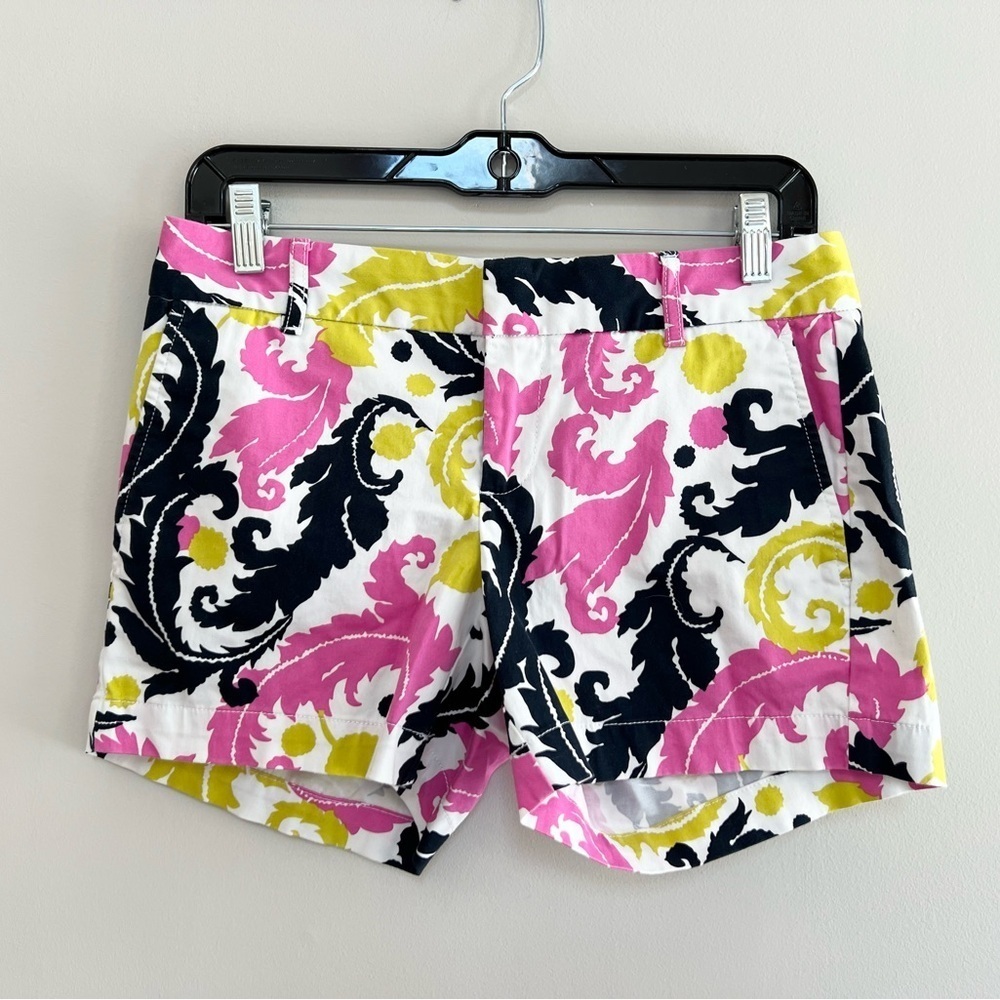Banana Republic Milly Collection Feathers Short in Neon Hibiscus, 0